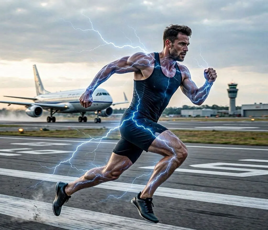 Sprint Lightning artwork: a runner in full stride